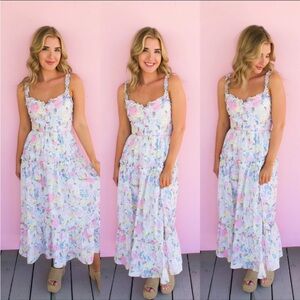 The Lecroy Floral Maxi dress from A Wild Hair Boutique. Size small